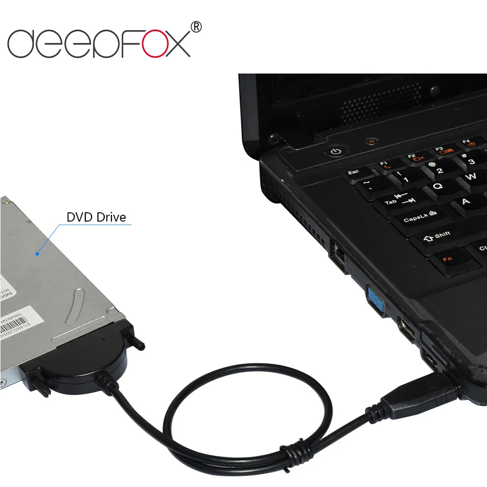 DeepFox SATA 3 USB 2 0 CD ROM кабель жесткого диска Драйвер SSD адаптер для ПК ноутбука