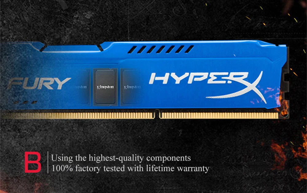 Kingston HyperX Fury 1866 МГц ram память DDR3 8 ГБ 4 ГБ память оперативная память ddr 3 DIMM Intel игровая память для настольных ПК