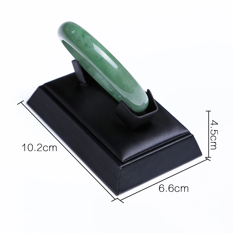 Черный кожаный стеллаж для ювелирных изделий|Упаковка и стойки украшений| |