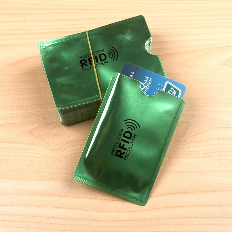 anti rfid card holder card id holders Protector NFC Contactless Signal Blocker