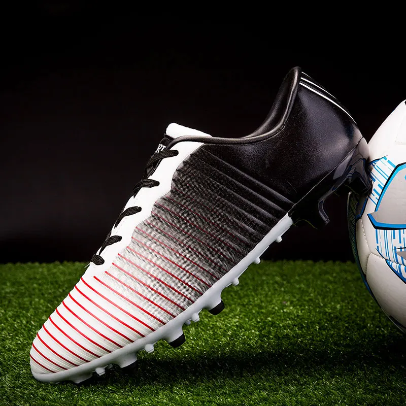 MWY Мужская обувь для футбола на открытом воздухе мягкие кожаные футбольные бутсы