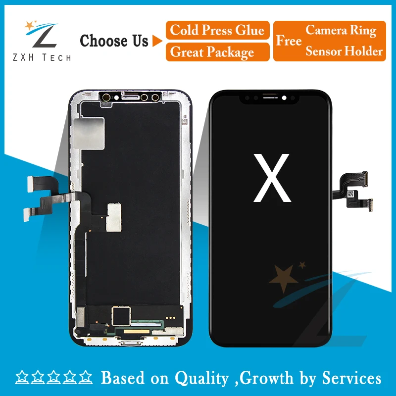 3D сенсорный экран OEM 3 шт./лот для iPhone OLED ЖК дисплей Pantalla дигитайзер в сборе Замена