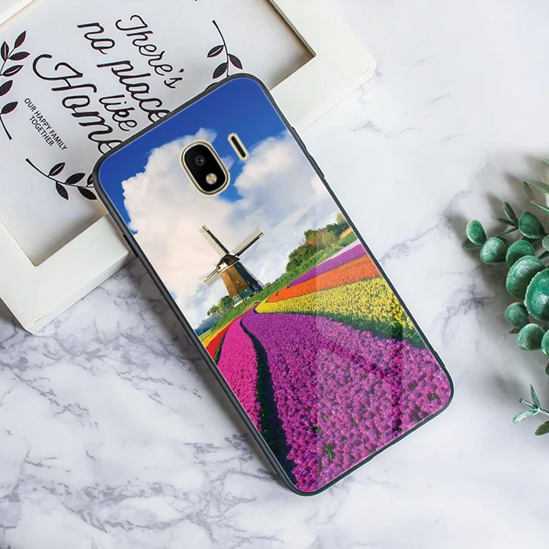 2N09 Для samsung J6 чехол для бампер samsung Galaxy J4 Plus задняя крышка J3 J5 J7 ЕС чехол черного цвета из ТПУ и твердого пластика J1 чехол для телефона - Цвет: 2N09