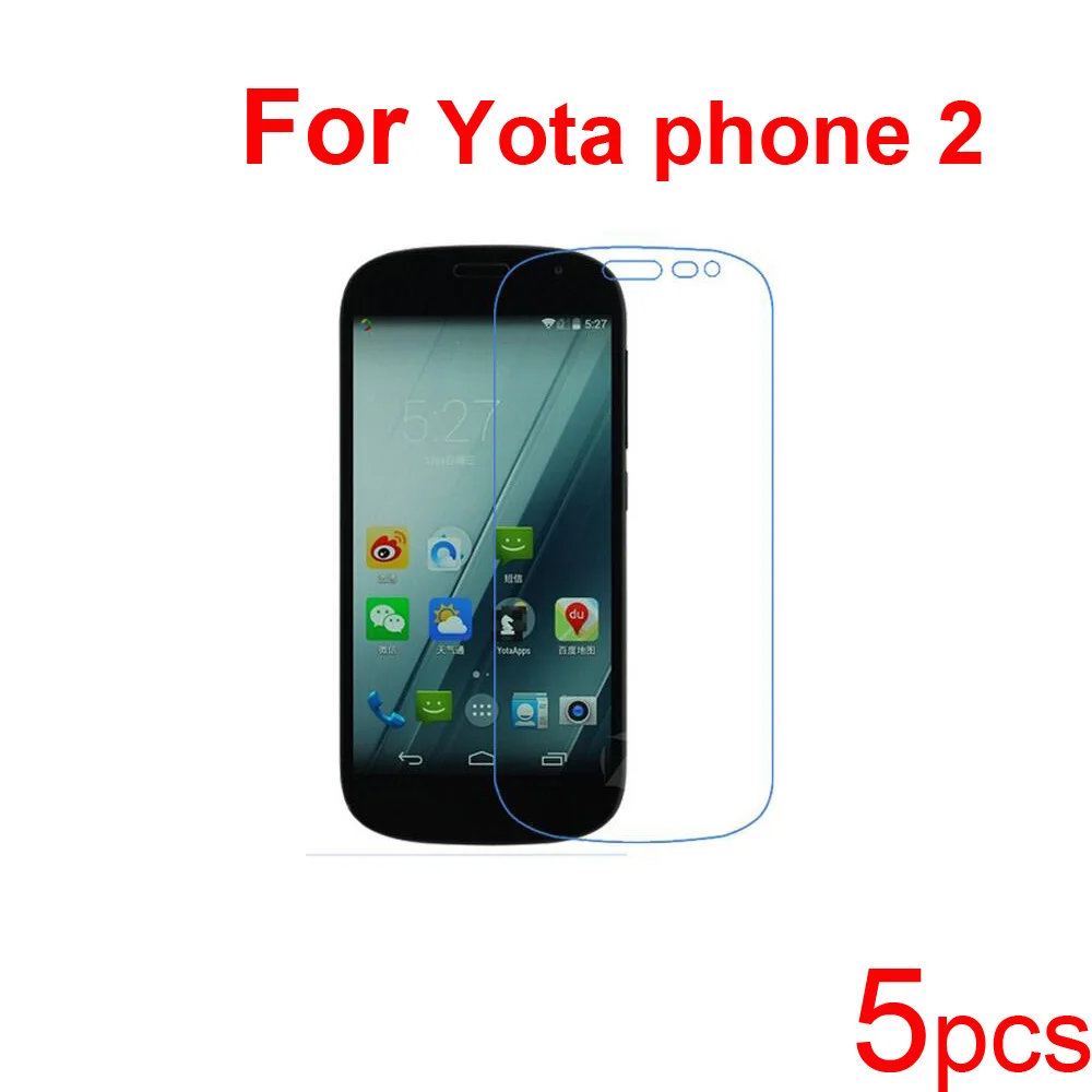 5 шт. Guard Защитные Пленки для Yota Yotaphone 2 и задние пленки ультра Ясно/матовый/Нано