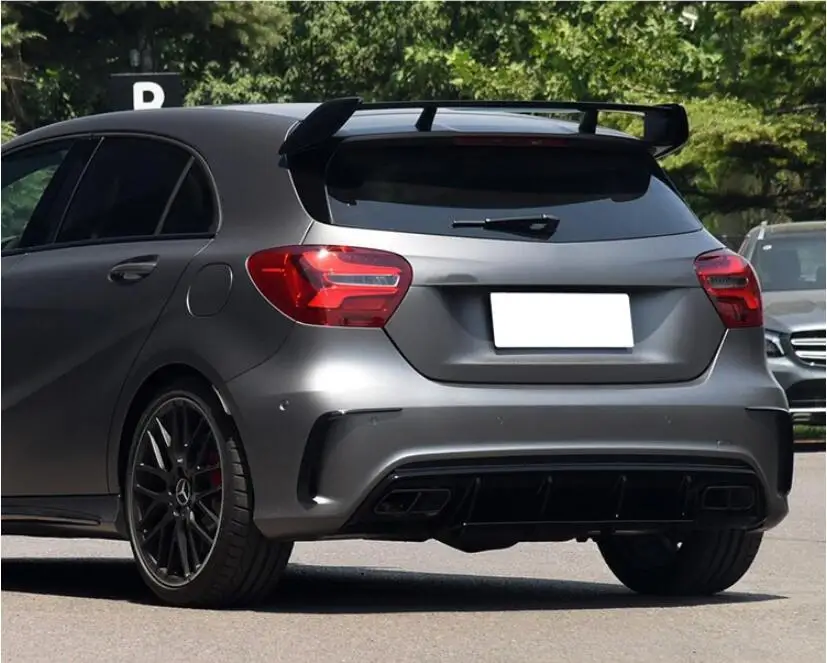 JIOYNG углеродного волокна заднего крыла багажник спойлер для BENZ W176 класс A45 2013 2014 2015