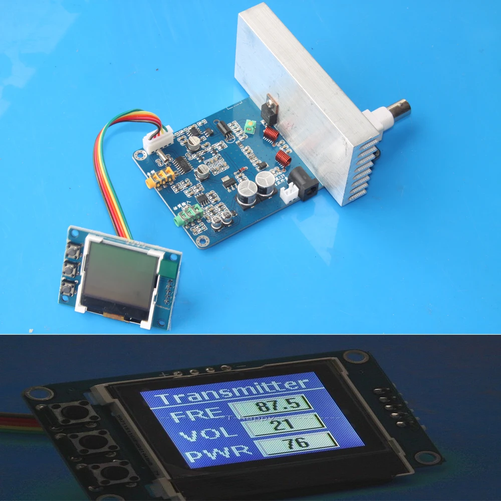 Собранный FM 15 Вт PLL стерео передатчик Максимальная мощность 18 приемник 76 м 108 МГц 1