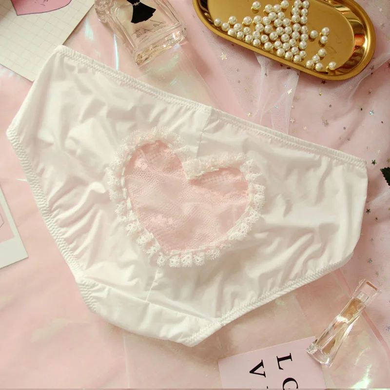 Сексуальные женские трусики с большим сердцем брифы для девушек повседневная