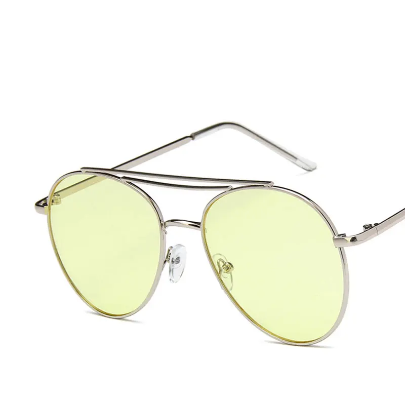 Металлические океан модные трендовые солнцезащитные очки винтажные