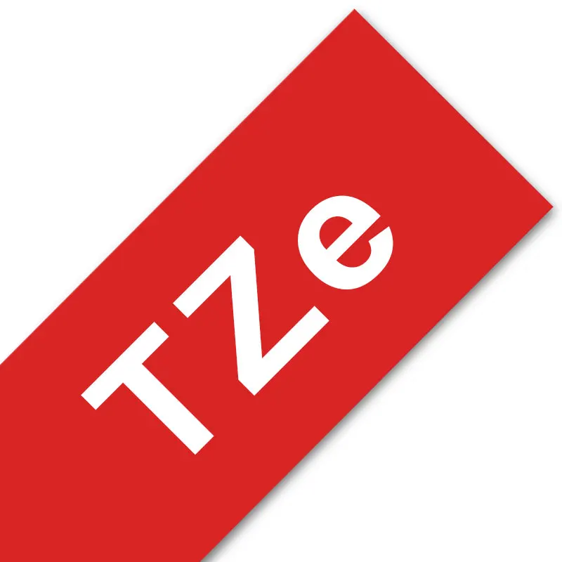 White on Red Unistar TZe221 совместимый Brother P-touch лента 9 мм* 8 м черный желтый комбинированный набор ламинированных принтеров для изготовления этикеток TZe221 TZ621 - Цвет: White on Red