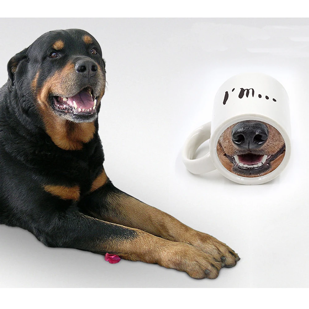 Забавная кружка I am Dog Pig Nose, креативная керамическая кружка, чашка для чая, кофе