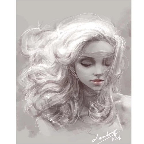 PH9405 Масляная краска картины по номерам девушка картина Рисование окраска на холсте краска вручную настенная краска по номерам - Цвет: PH9405