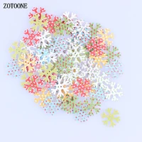 zotoone colorful wave point christmas snowflake wooden buttons sewing children buttons clothes ornament diy scrapbooking buttons