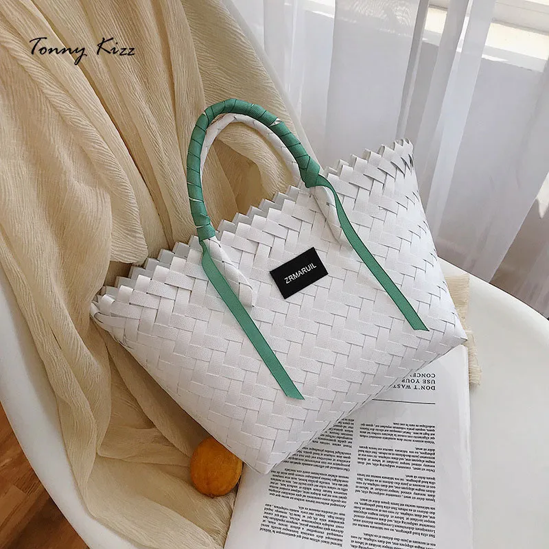 2019 хит цвет переплетение рогожка пакет сумка Джокер досуг Мама упаковка большой