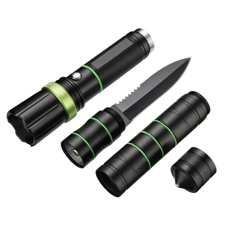 Multi-functional LED Flashlight Outdoor Travel Tactical Pen Window Glass Breaker Knife EDC Survival Tools | Безопасность и защита