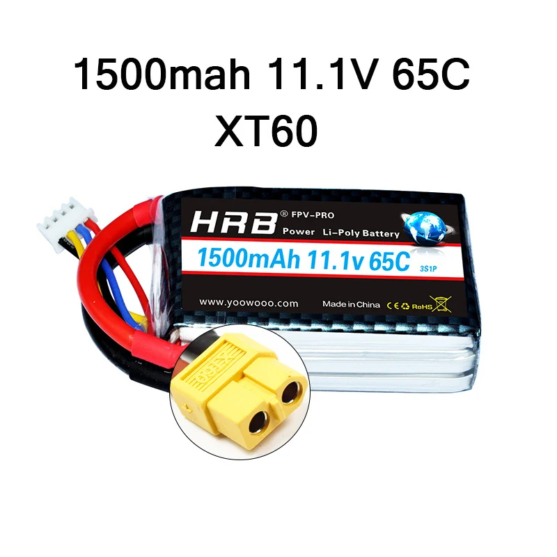 3S 1500mah 65C XT60 HRB 3S 11,1 V Lipo 1100mah 1200mah 1300mah 1500mah 2200mah 2600mah 3000mah 3300mah 3600mah 4200mah Для RC автомобиля FPV лодки - Color: 3S 1500mah 65C XT60