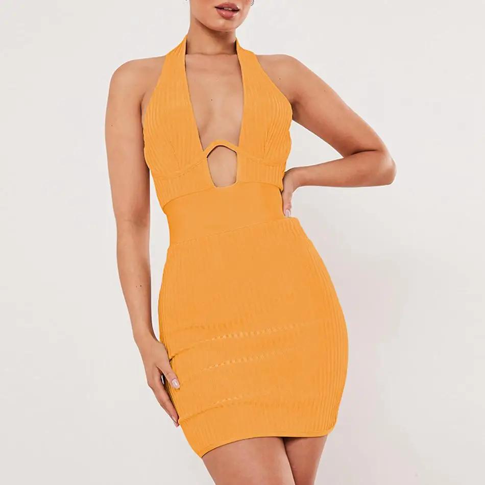 

Miss водяное новое вечернее облегающее платье знаменитостей женское платье без рукавов с глубоким v-образным вырезом сексуальное платье для ...