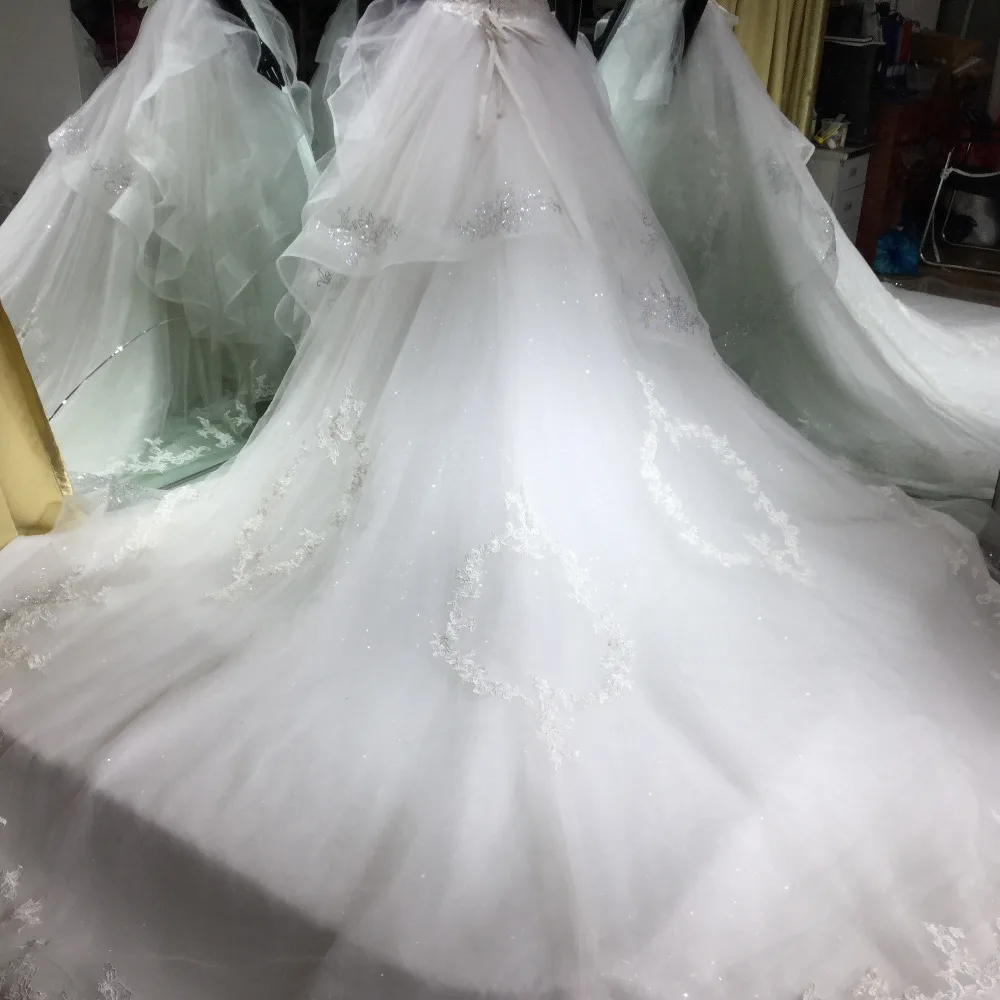 2017 Vestido De Noiva Лодка шеи реальное изображение свадебное платье без рукавов