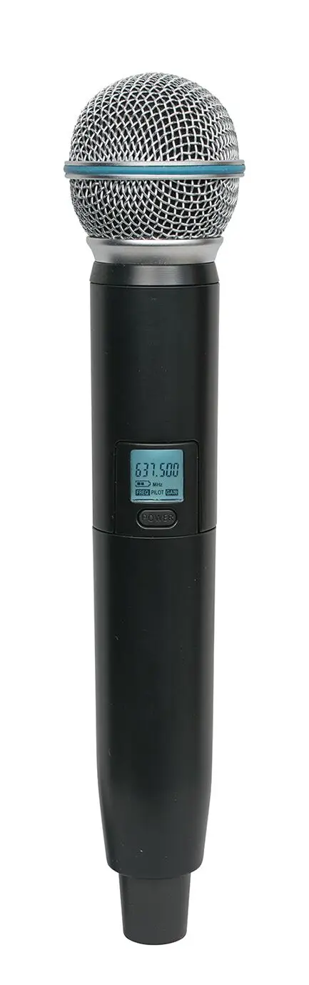 Высококачественная Беспроводная микрофонная система GLXD4 BETA58 UHF двухканальный