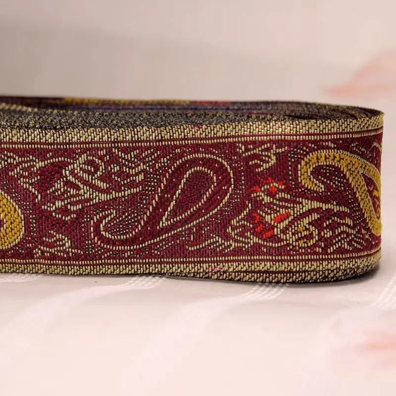 Высококачественная тканая жаккардовая тесьма красивые Ленточные ремешки для