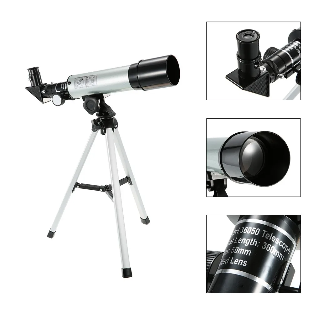 Астрономический телескоп 360X50mm с портативным штативом Монокуляр HD