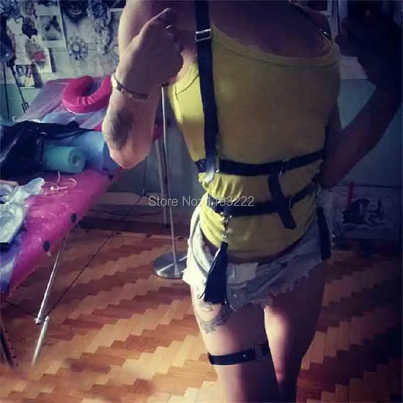 Модный дизайн 100% ручная работа пояс на бретельках|leather harness body bondage|body bondage beltbody |