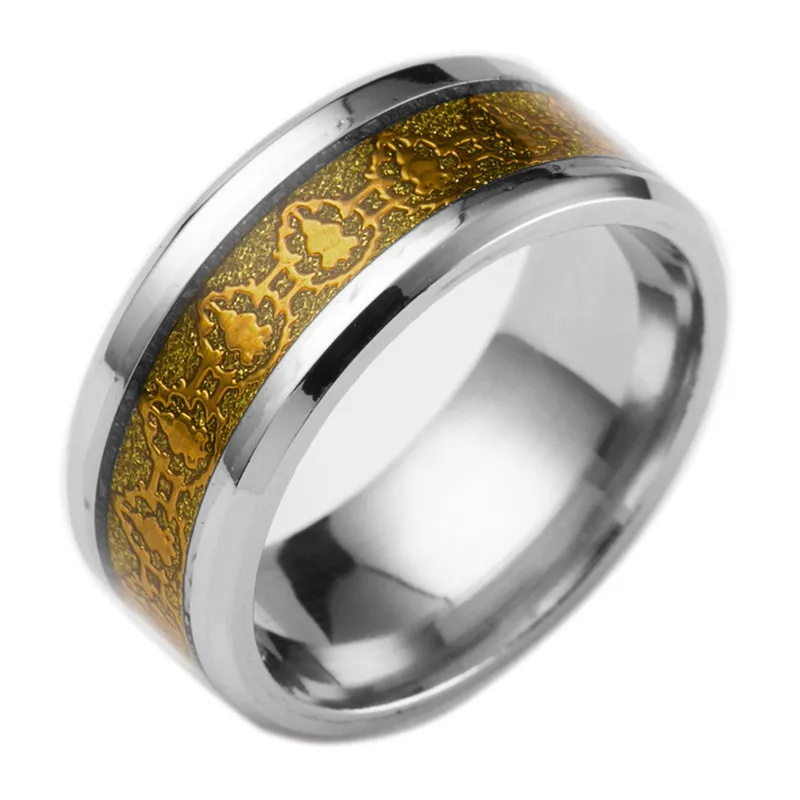 Кольцо из нержавеющей стали с изображением фильма World of Warcraft|jewelry travel|steel piercing