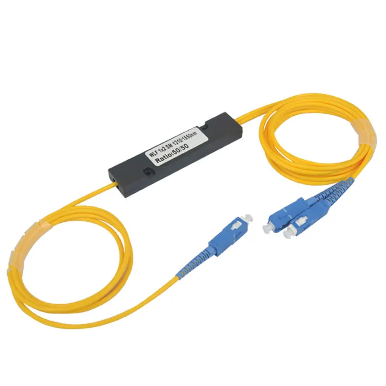 Бесплатная доставка 1310 нм двойное окно 50/50 соотношение SC/UPC ABS коробка тип 1x2 FBT