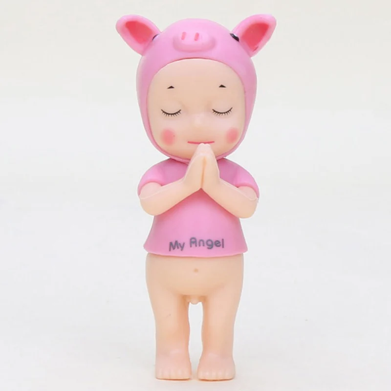 6 см Sonny Angel фигурка игрушки Косплей свинка животное Sonny Angel ребенок ПВХ фигурка Коллекция Модель игрушки куклы - Цвет: pink