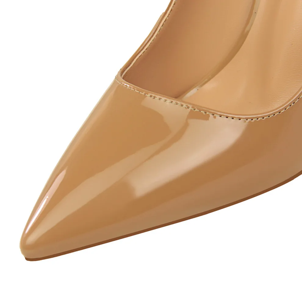 Женские туфли на высоком каблуке цвет золотой телесный желтый Escarpins Туфли Glossi