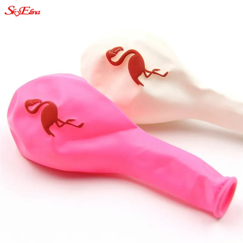 Рождественские латексные воздушные шары с фламинго 12 дюймов круглые украшение