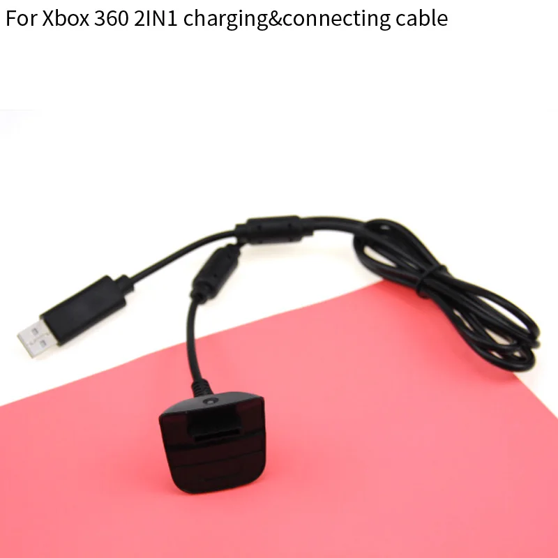 5 шт./лот черное Зарядное устройство USB зарядный кабель шнур комплект для Xbox 360