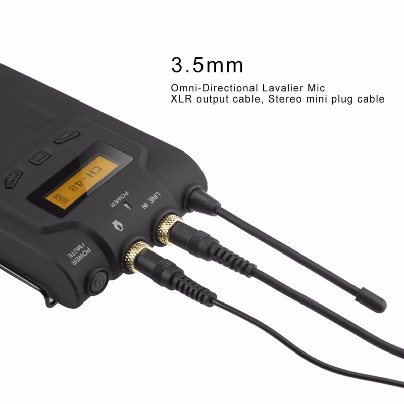 BOYA BY WM6 UHF Беспроводные ПЕТЛИЧНЫЕ микрофонные системы для DSLR
