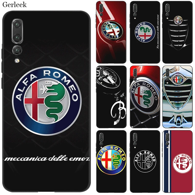Desxz Cell Phone Case Silicone Alfa Romeo Logo For Huawei P Smart P8 P9 P10 P30 P20 Lite Pro Mini Cover