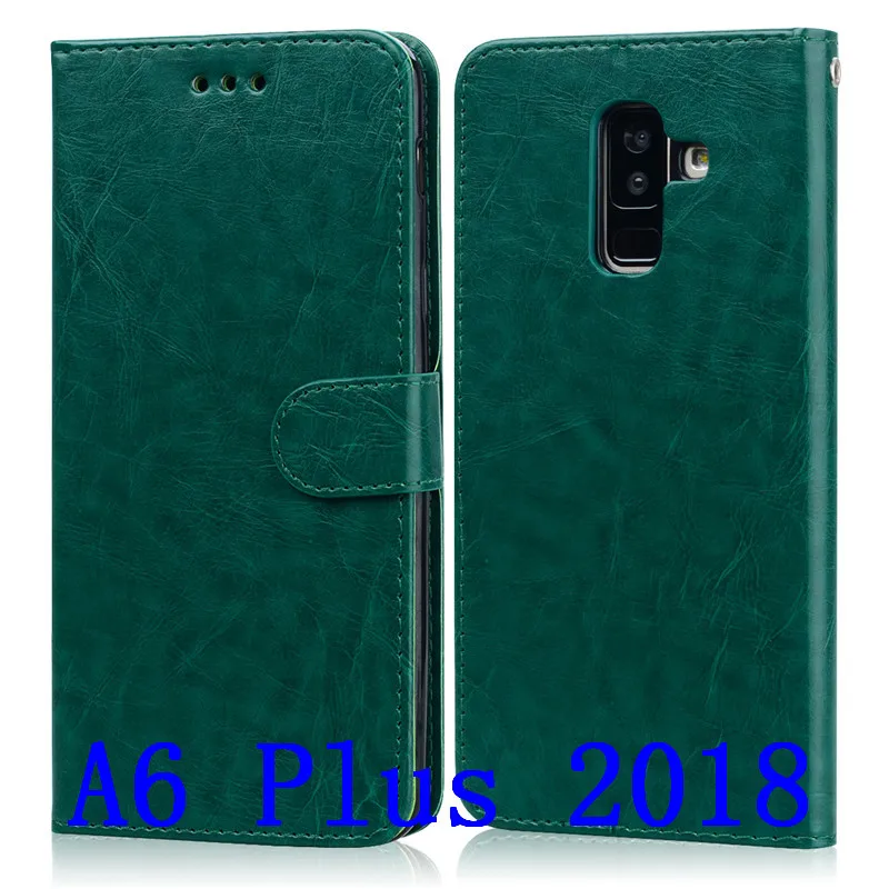 Для Samsung Galaxy A6 A6plus 2018 чехол силиконовый флип-кошелек для телефона plus кожаный |