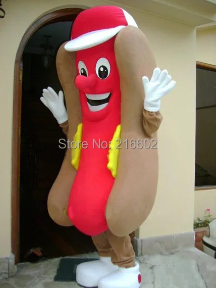 

cosplay costumes hotdog mascot costume adult size fancy dress cartoon character party outfit suit free shipping