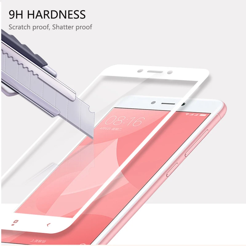 Защитное стекло для Xiaomi Redmi 4X пленка из углеродного волокна с мягкими изогнутыми