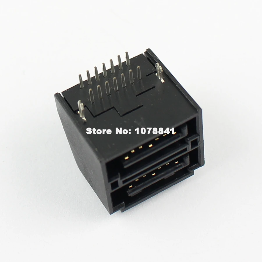 5 шт. Sata Тип 7 Pin правый угол двухрядные DIP штепсельный разъем для жесткого