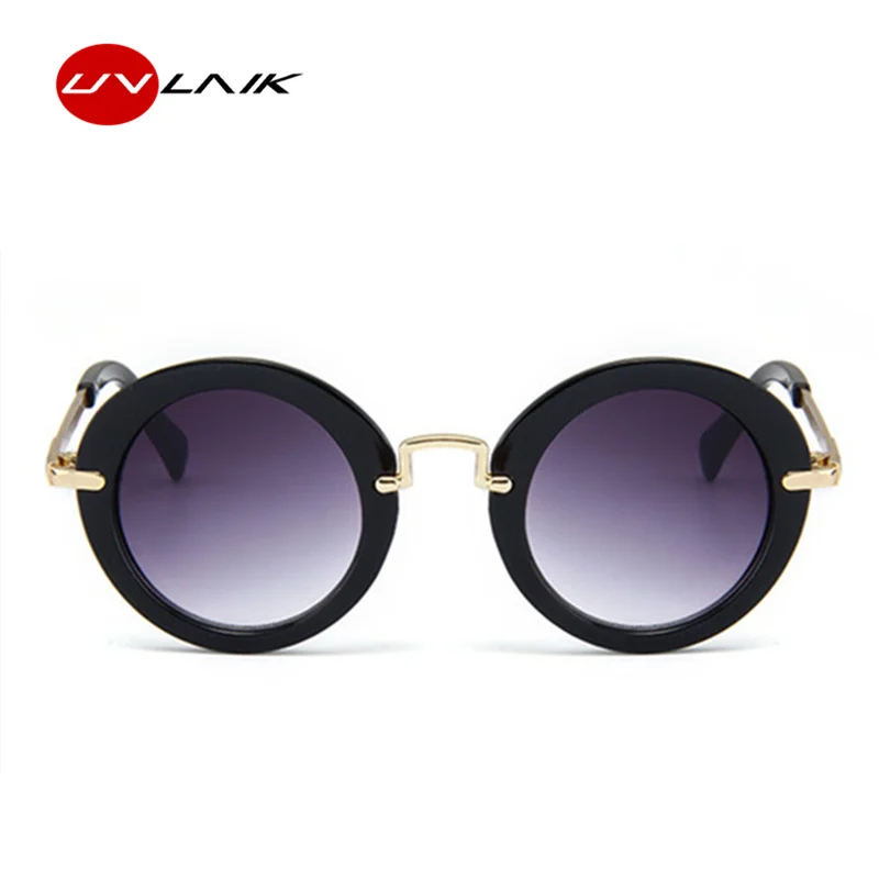 UVLAIK, детские солнцезащитные очки для мальчиков, брендовые Детские Круглые Солнцезащитные очки для девочек, детские защитные очки UV400, очки для детей в стиле ретро