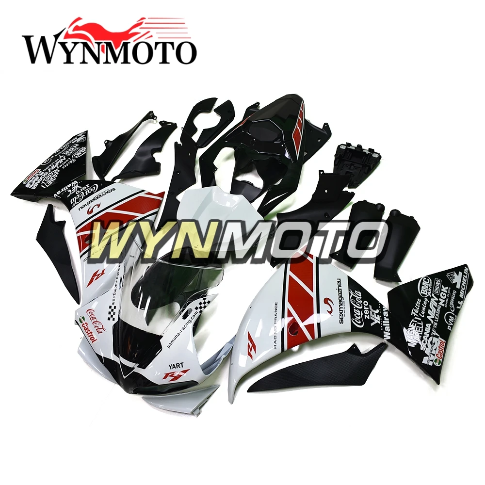 

Complete Fairings Kit For Yamaha YZF1000 2009-2011 R1 Year 09 10 11 Injection ABS White Black Bodywork Frames Cowlings Covers