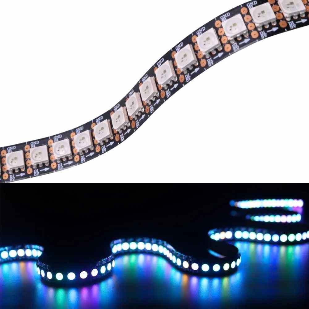 Светодиодный светильник 5 м WS2813 30 60 144/светодиодный s IP68 RGB Полноцветный ходовая вода Встроенная обновленная версия останова 4pin