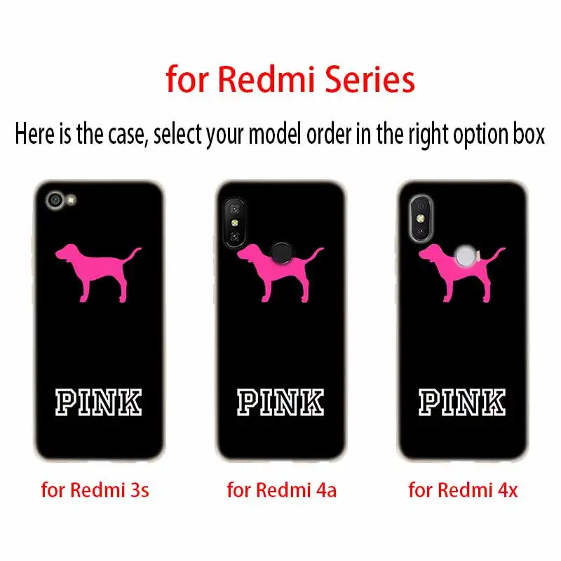 Розовый прозрачный силиконовый чехол для Xiaomi Redmi 9A 8A 7A 6A 9AT Note 9 8 7 6 5 Pro 8T 9S Чехлы