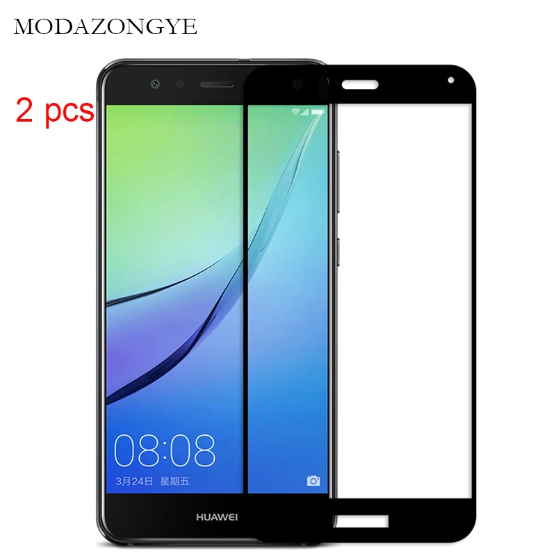 2pcs Tempered Glass For Huawei P10 Lite Screen Protector WAS-LX1 Full Cover Film | Мобильные телефоны и аксессуары