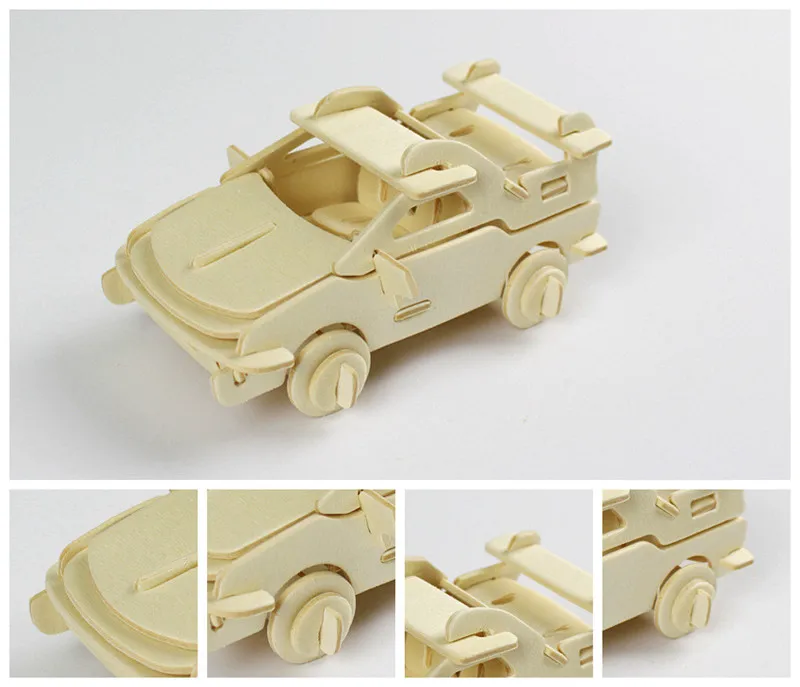 Классические 3D DIY деревянные пазлы животное Вертолет Модель Сборка Строительство деревянные игрушки для детей образовательная декорационная игрушка