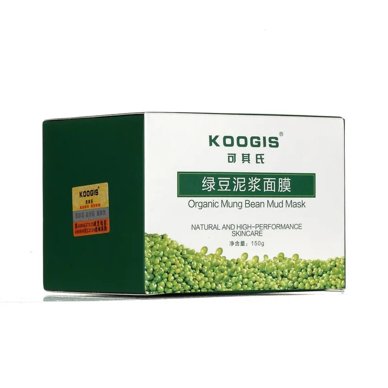 

Skin Care Authentic Product KOOGIS Mung Bean Mud Face Mask Acne Treatment Blackhead Remover Peeling Off Facial Mask Oil Control