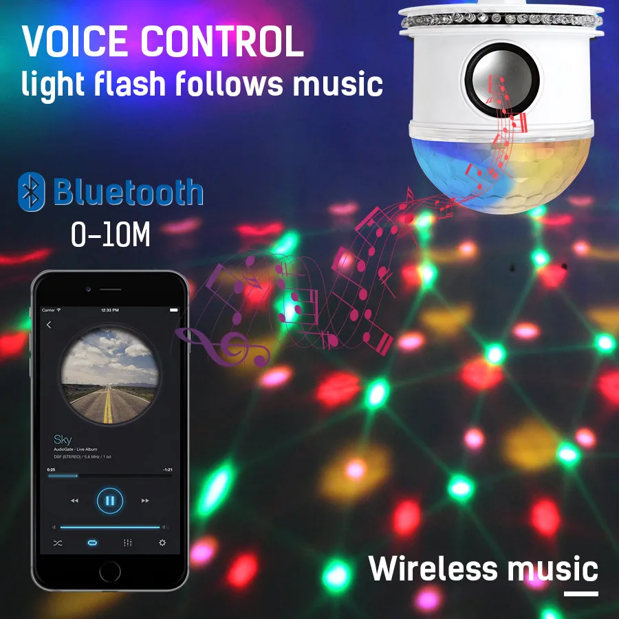 10 Вт Светодиодный светильник для дискотеки сценический s DJ Ball Lumiere звуковая