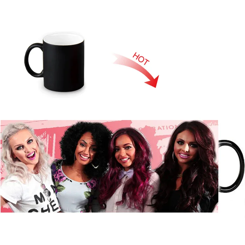 Термочувствительная кружка Little Mix меняющая цвет керамическая чайная чашка