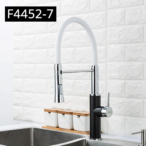 F4452-7 Frap кухонный кран, 2 функции, носик, кухонный смеситель, кран для холодной и горячей воды, кран для раковины, Pull Down, водопроводные краны, F4452-6/7/8 - Цвет: F4452-7