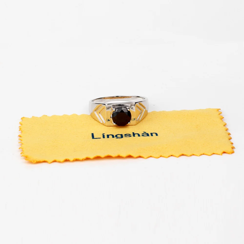 Мужское кольцо из серебра 7 5 пробы с фианитом размеры от 6 до 13|sterling silver rings|silver ringmen