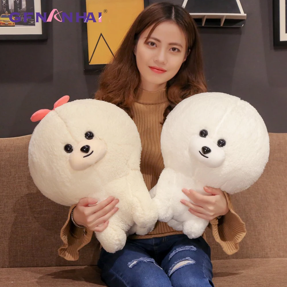 

1pc 30/40CM kawaii Bichon Frise Plush Toys Lovely Animal Dog Plush Pillow Dolls Stuffed Baby Kids Christmas Birthday Presents