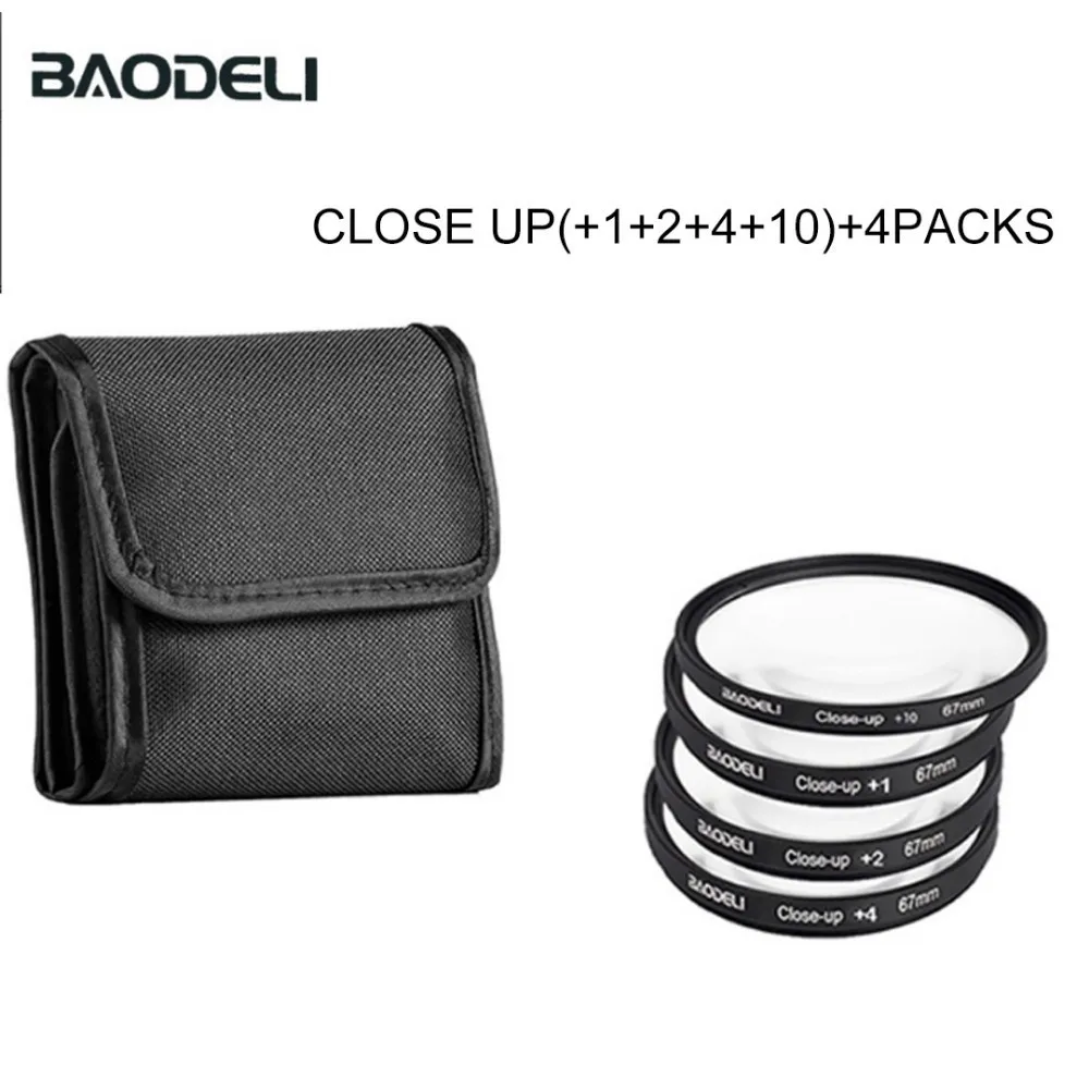SET 7 BAODELI Nd Fld Uv Macro Star Polarisatie набор фильтров для объектива семейный 49 52 55 58 62 67 72 77 82 мм для Nikon Canon sony аксессуары - Цвет: SET 7